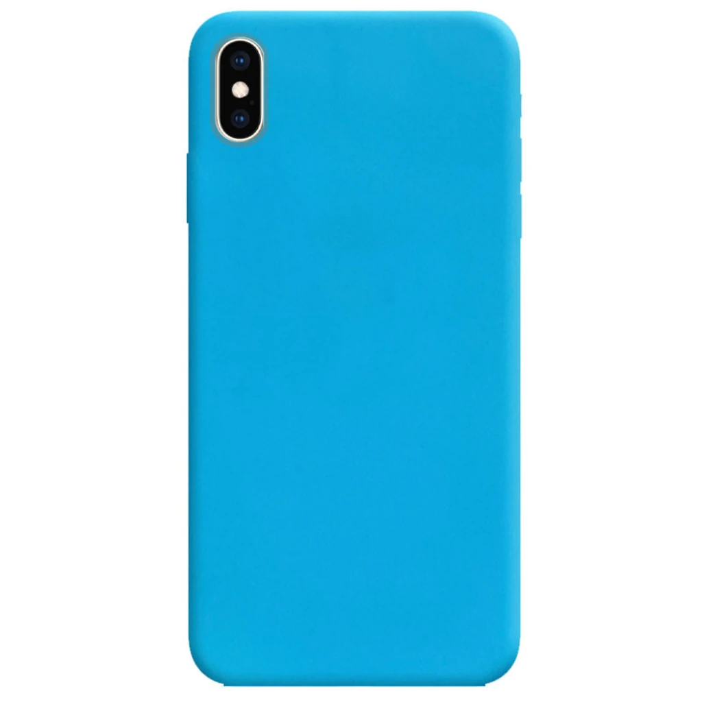 Чехол Apple iPhone X, iPhone XS Silicone Case Candy Light Blue