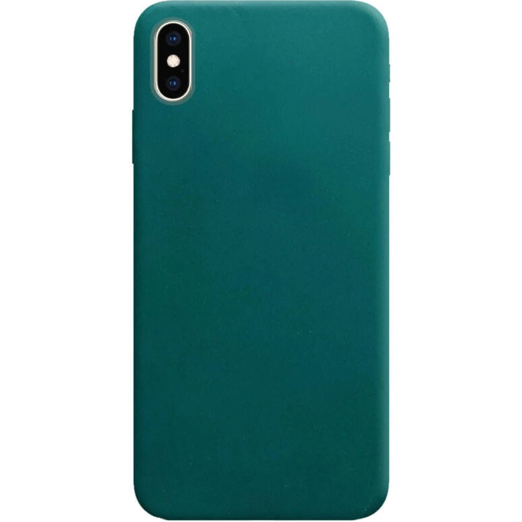 Чехол Apple iPhone XS Max Silicone Case Candy Forest Green