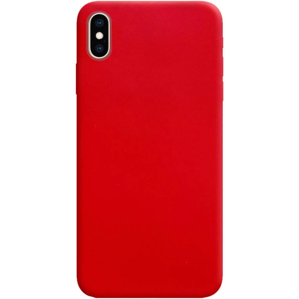 Чехол Apple iPhone XS Max Silicone Case Candy Red