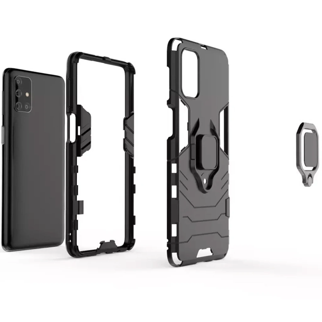 Чохол TPU Transformer Ring for Magnet Black для Samsung Galaxy M31s SM-M317
