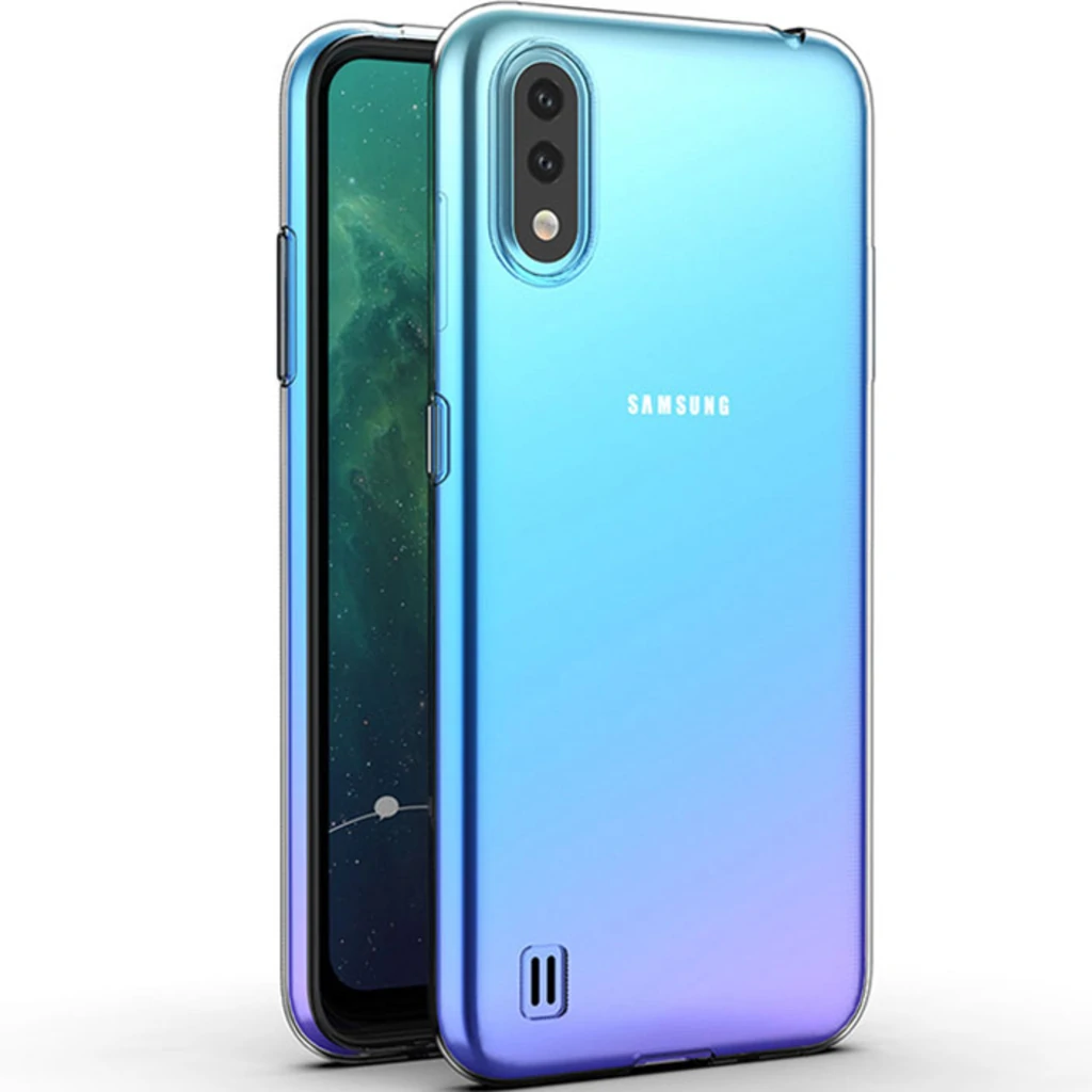 Накладка WS Silicon Case Clear для Samsung Galaxy A01 2020 (SM-A015)