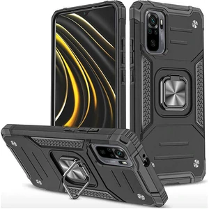 Цвет: Черный - Чехол Union Ring for Magnet Black для Xiaomi Redmi Note 10, Xiaomi Redmi Note 10S