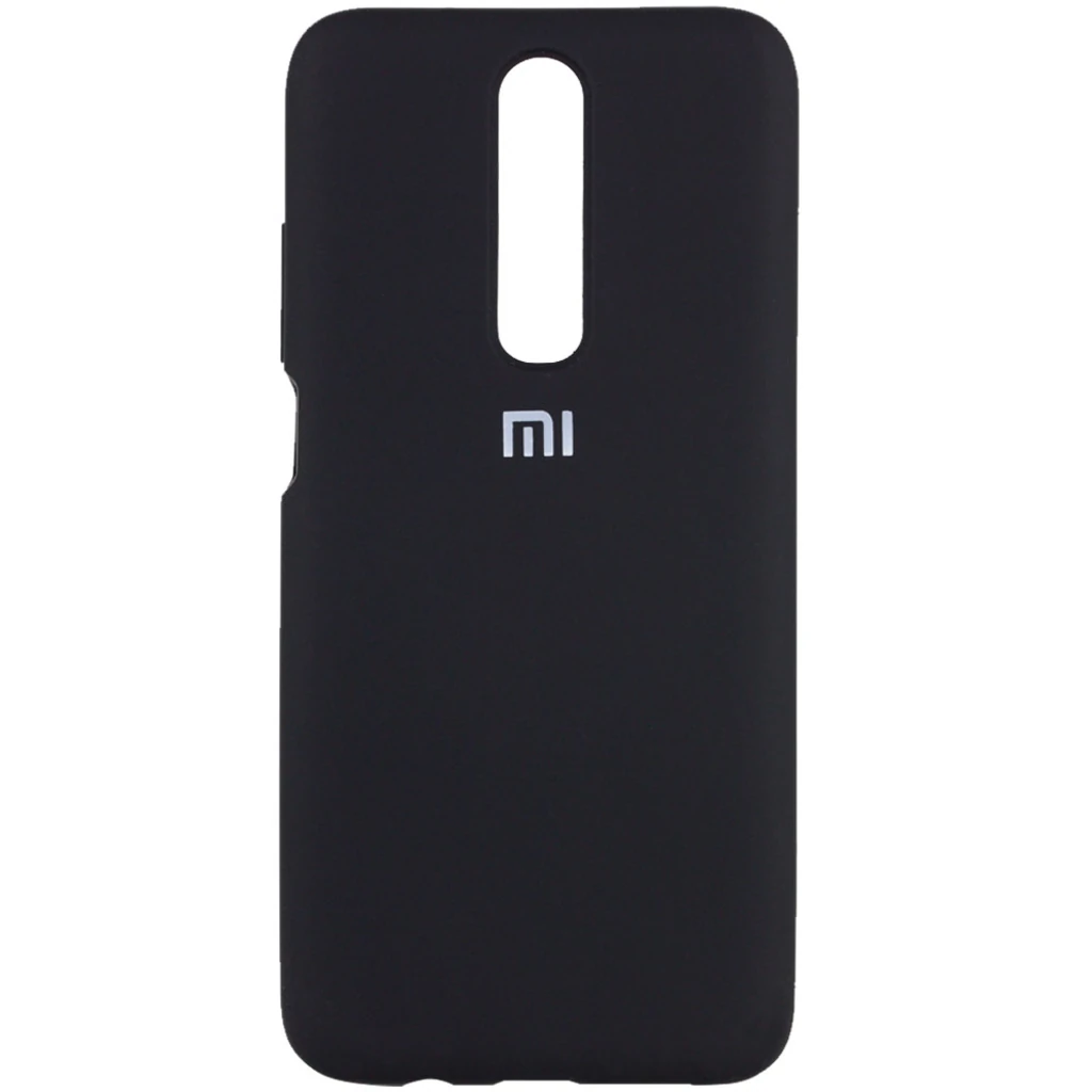 Чехол Silicone Case Full Protective Black для Xiaomi Redmi K30