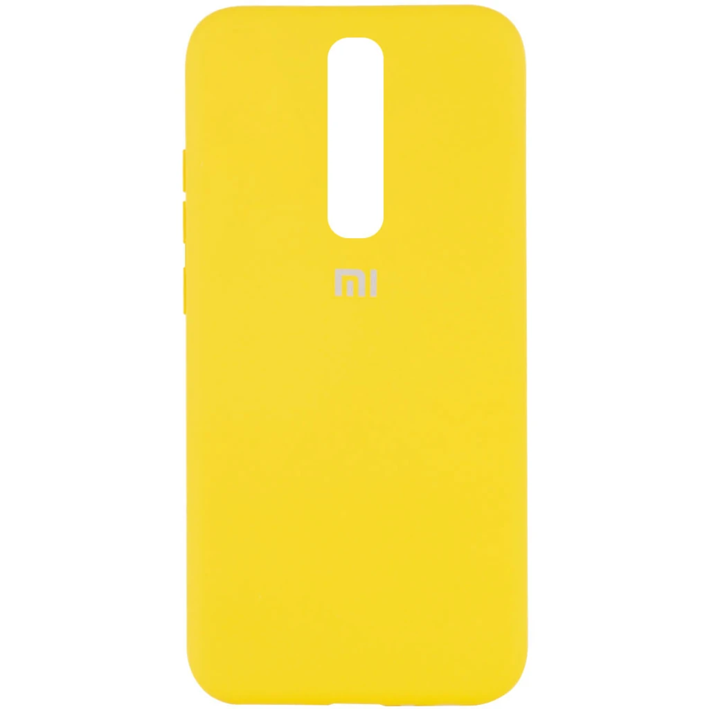 Чехол Silicone Case Full Protective Yellow для Xiaomi Redmi K30