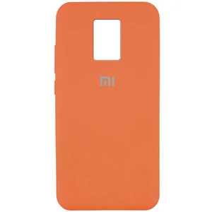 Колір: Помаранчевий - Чохол Silicone Case Full Protective Apricot для Xiaomi Redmi Note 9s, Redmi Note 9 Pro, Redmi Note 9 Pro Max