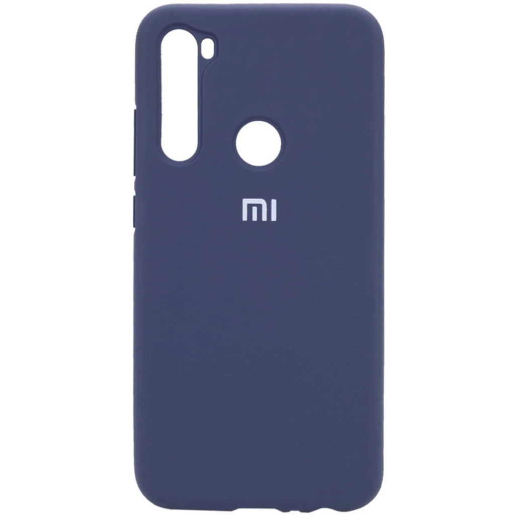 Чехол Silicone Case Full Protective Dark Blue для Xiaomi Redmi Note 8, Xiaomi Redmi Note 8 2021