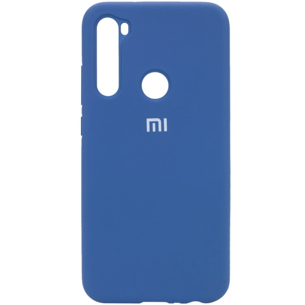 Чохол Silicone Case Full Protective Navy Blue для Xiaomi Redmi Note 8, Xiaomi Redmi Note 8 2021