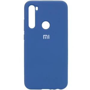 Чохол Silicone Case Full Protective Navy Blue для Xiaomi Redmi Note 8, Xiaomi Redmi Note 8 2021