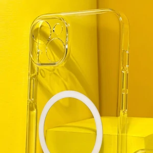 Чохол TPU Baseus Crystal Magnetic Transparent для Apple iPhone 15