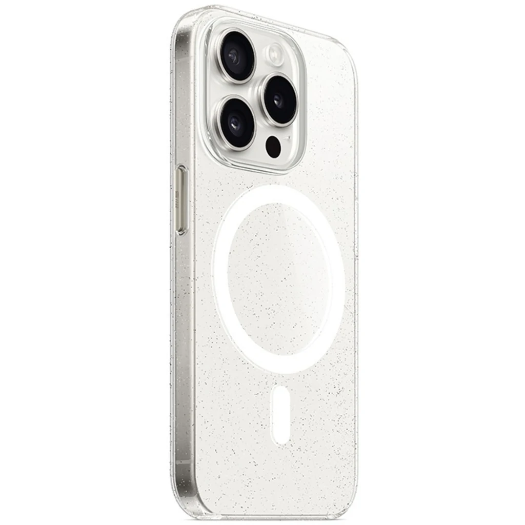 Чехол Blueo Crystal Drop Pro Resistance Phone Case MagSafe Glitter Transparent для Apple iPhone 15 Pro Max