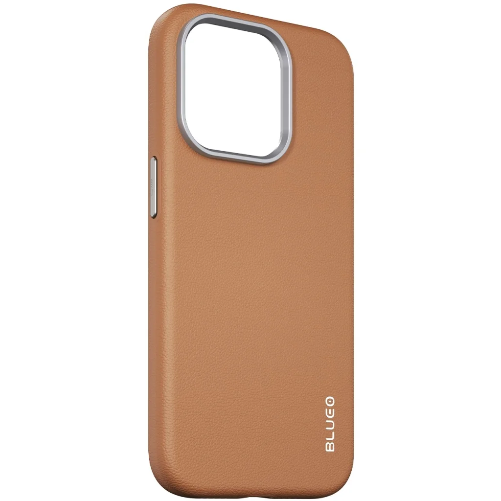 Чехол Blueo Leather Case MagSafe для iPhone 15 Pro Brown
