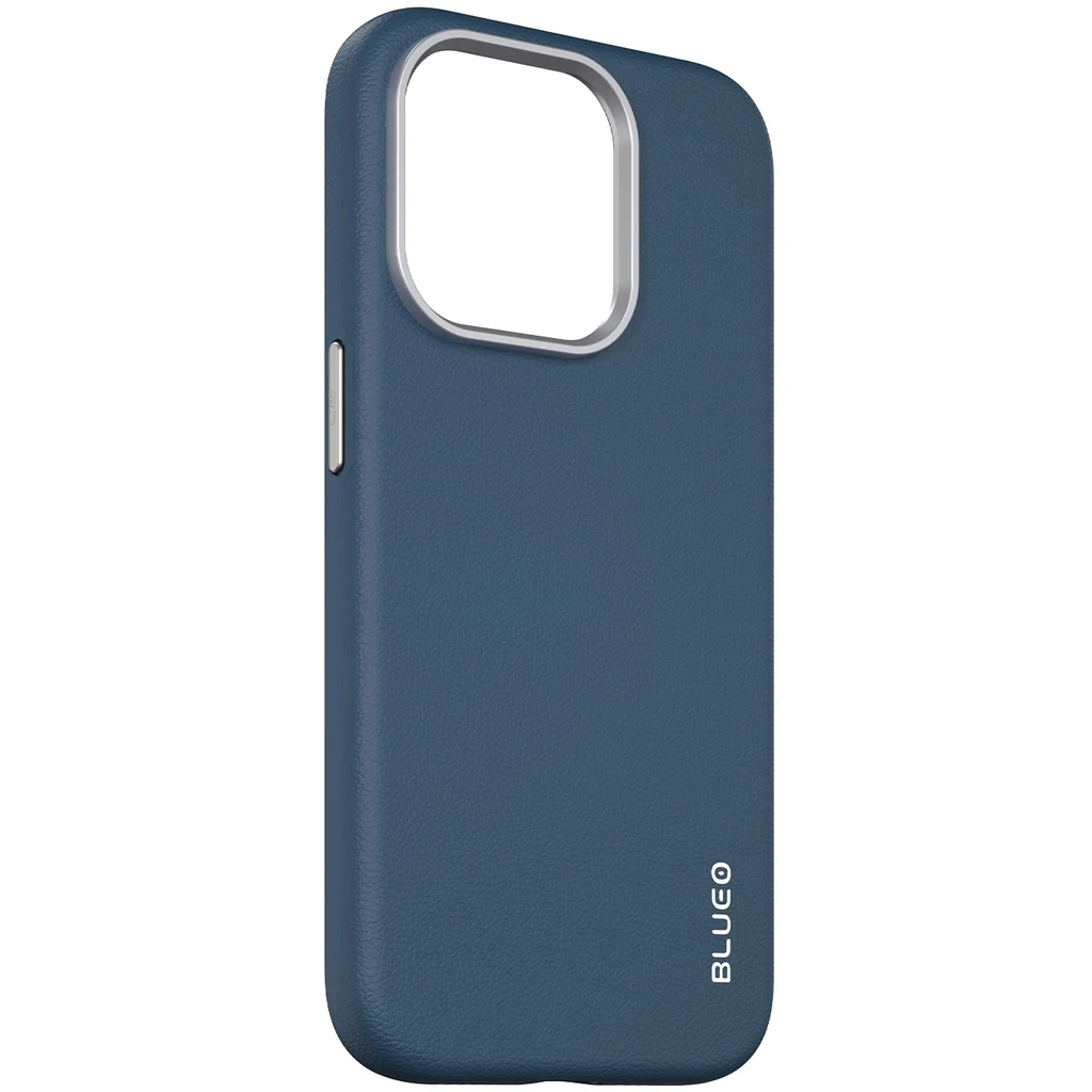 Чехол Blueo Leather Case MagSafe для iPhone 15 Pro Dark Blue
