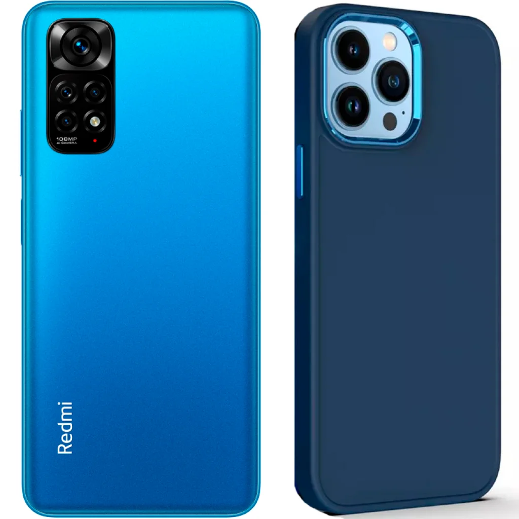 Чехол TPU Bonbon Metal Style Cosmos Blue для Xiaomi Redmi Note 11, Xiaomi Redmi Note 11S