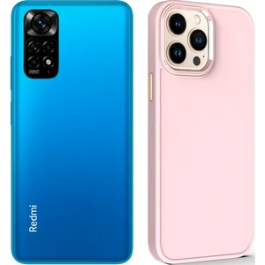 Чехол TPU Bonbon Metal Style Light Pink для Xiaomi Redmi Note 11, Xiaomi Redmi Note 11S