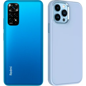 Чехол TPU Bonbon Metal Style Mist Blue для Xiaomi Redmi Note 11, Xiaomi Redmi Note 11S