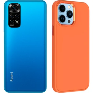Чехол TPU Bonbon Metal Style Papaya для Xiaomi Redmi Note 11, Xiaomi Redmi Note 11S