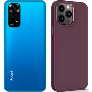 Чехол TPU Bonbon Metal Style Plum для Xiaomi Redmi Note 11, Xiaomi Redmi Note 11S