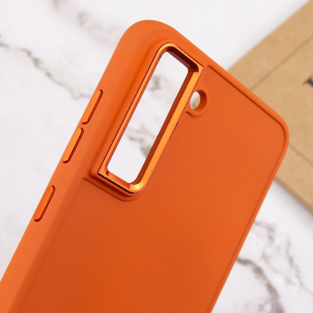 Чехол TPU Bonbon Metal Style Papaya для Samsung Galaxy S23 Plus SM-S916