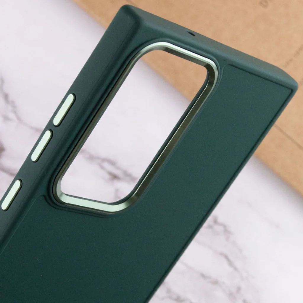 Чохол TPU Bonbon Metal Style Pine Green для Samsung Galaxy S23 Ultra SM-S918