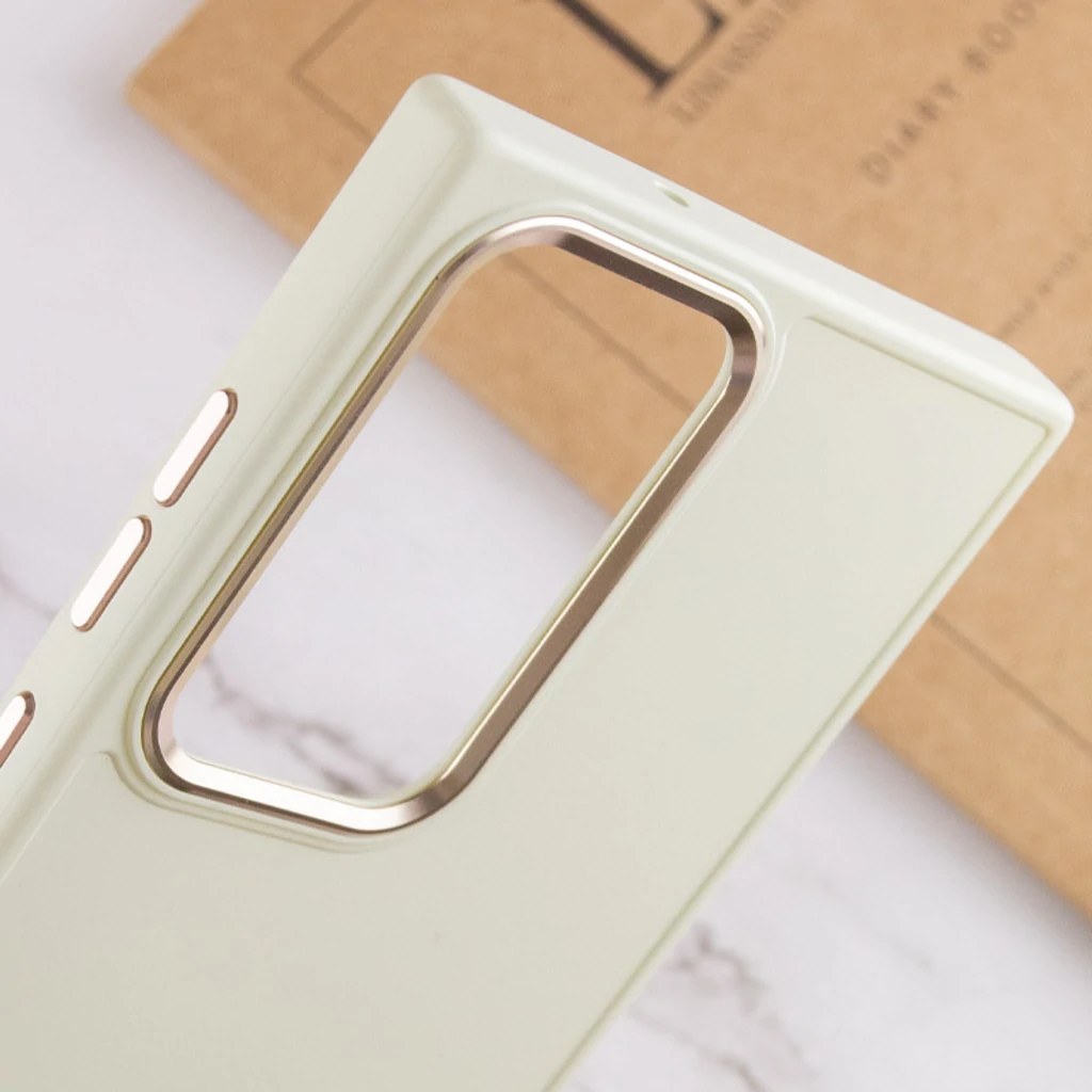Чохол TPU Bonbon Metal Style White для Samsung Galaxy S23 Ultra SM-S918