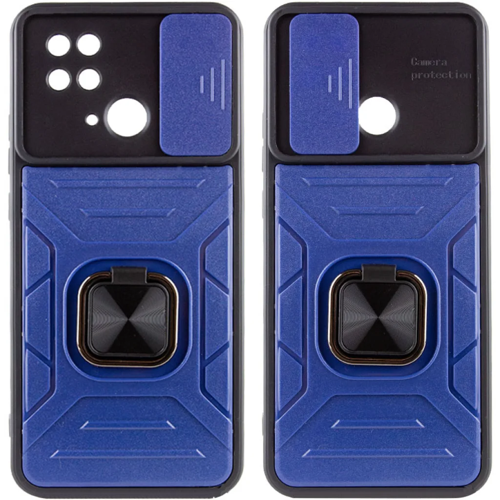 Чохол TPU+PC Camshield Flash Ring Blue для Xiaomi Redmi 10C