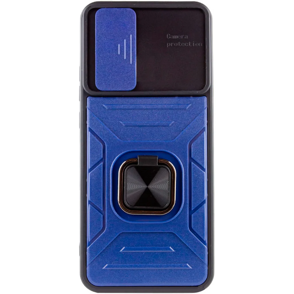 Чохол TPU+PC Camshield Flash Ring Blue для Samsung Galaxy A13 SM-A135