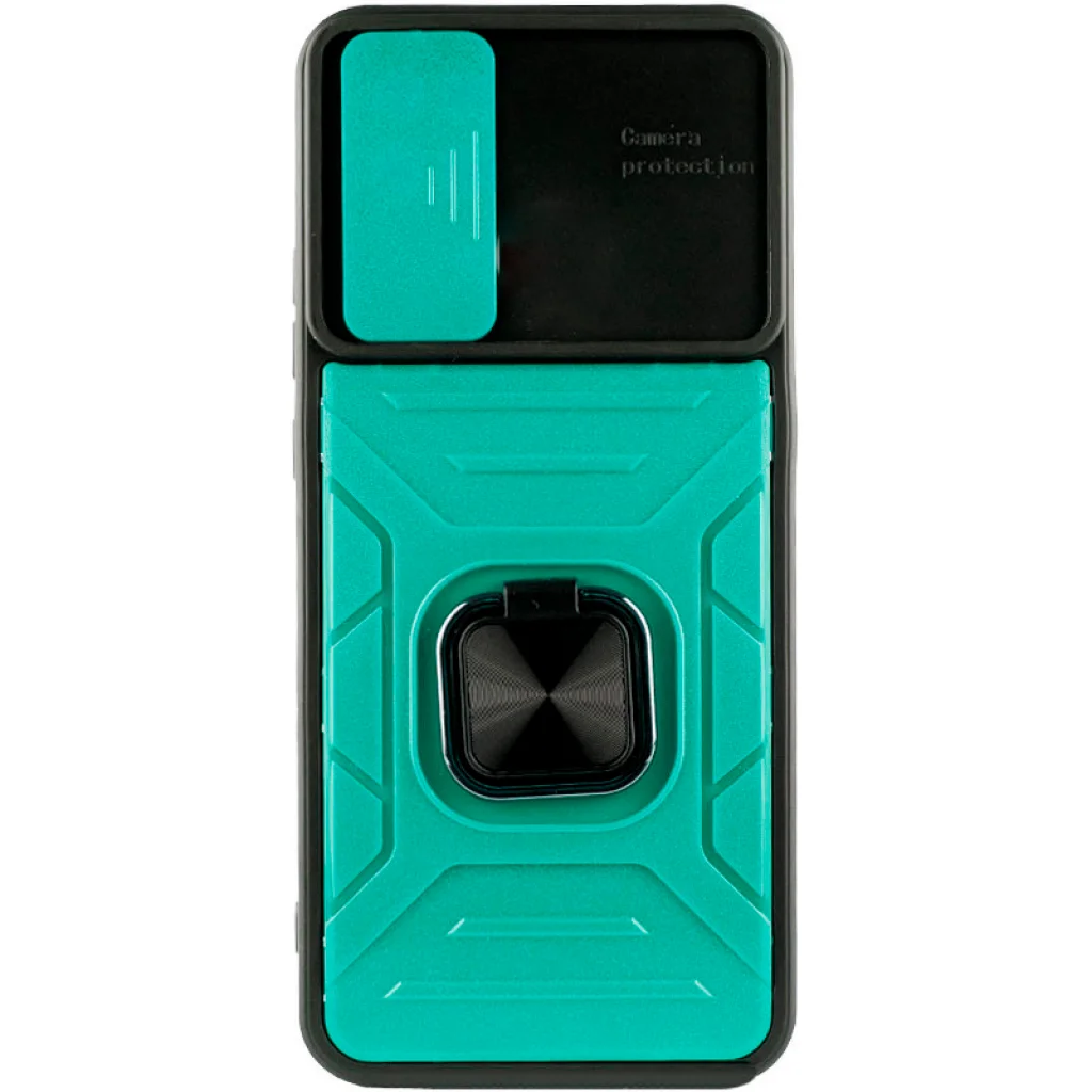 Чохол TPU+PC Camshield Flash Ring Green для Samsung Galaxy A23 SM-A235