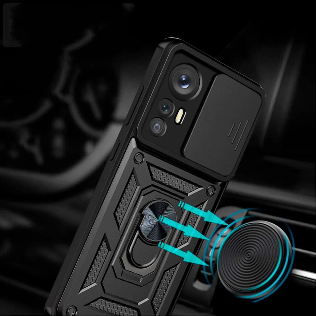 Чохол Camshield Serge Ring for Magnet Blue для Xiaomi 12T, Xiaomi 12T Pro
