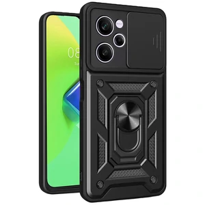 Цвет: Черный - Чехол Camshield Serge Ring for Magnet Black для Poco X5 Pro 5G, Xiaomi Redmi Note 12 Pro 5G