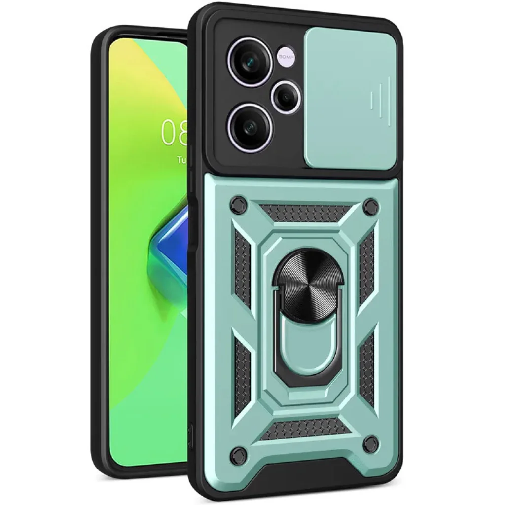 Чехол Camshield Serge Ring for Magnet Green для Poco X5 Pro 5G, Xiaomi Redmi Note 12 Pro 5G