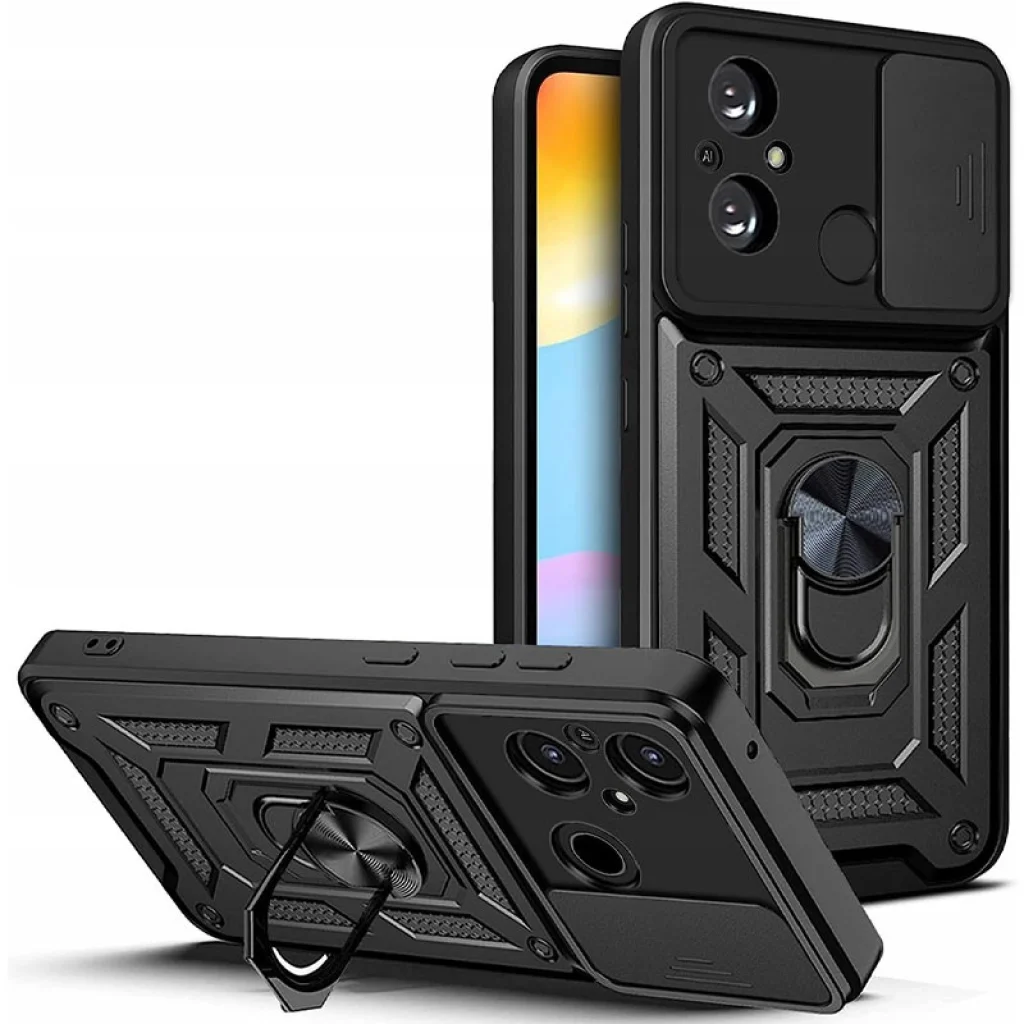 Чохол Camshield Serge Ring for Magnet Black для Xiaomi Redmi 12C