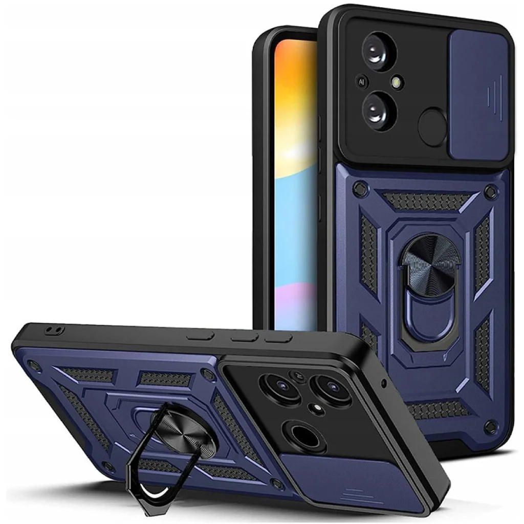 Чохол Camshield Serge Ring for Magnet Blue для Xiaomi Redmi 12C