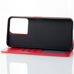 Чехол DC Elegant PU Case Red для Poco M5