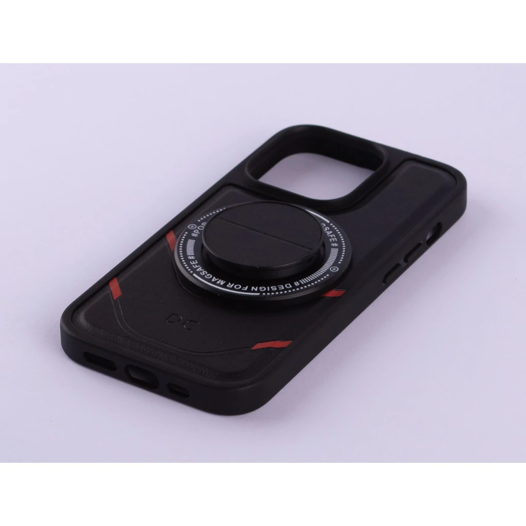 Чохол DC MagSafe Leather Edition + MagSafe PopSocket для iPhone 14 Pro Max Black
