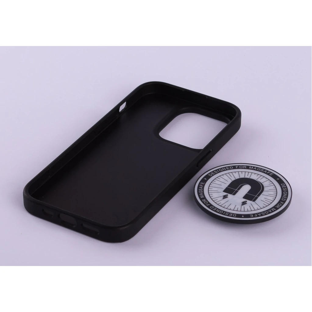 Чохол DC MagSafe Leather Edition + MagSafe PopSocket для iPhone 14 Pro Max Dark Purple