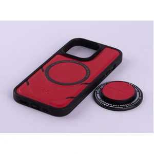 Колір: Червоний - Чохол DC MagSafe Leather Edition + MagSafe PopSocket для iPhone 14 Pro Max Red