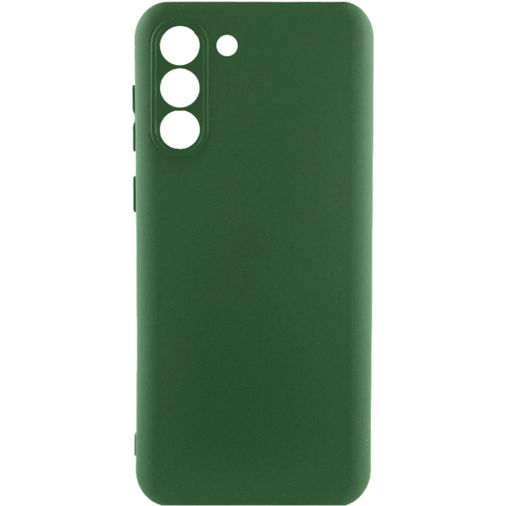 Чохол Silicone Cover Lakshmi Full Camera Dark Green для Samsung Galaxy S21 FE 5G SM-G990
