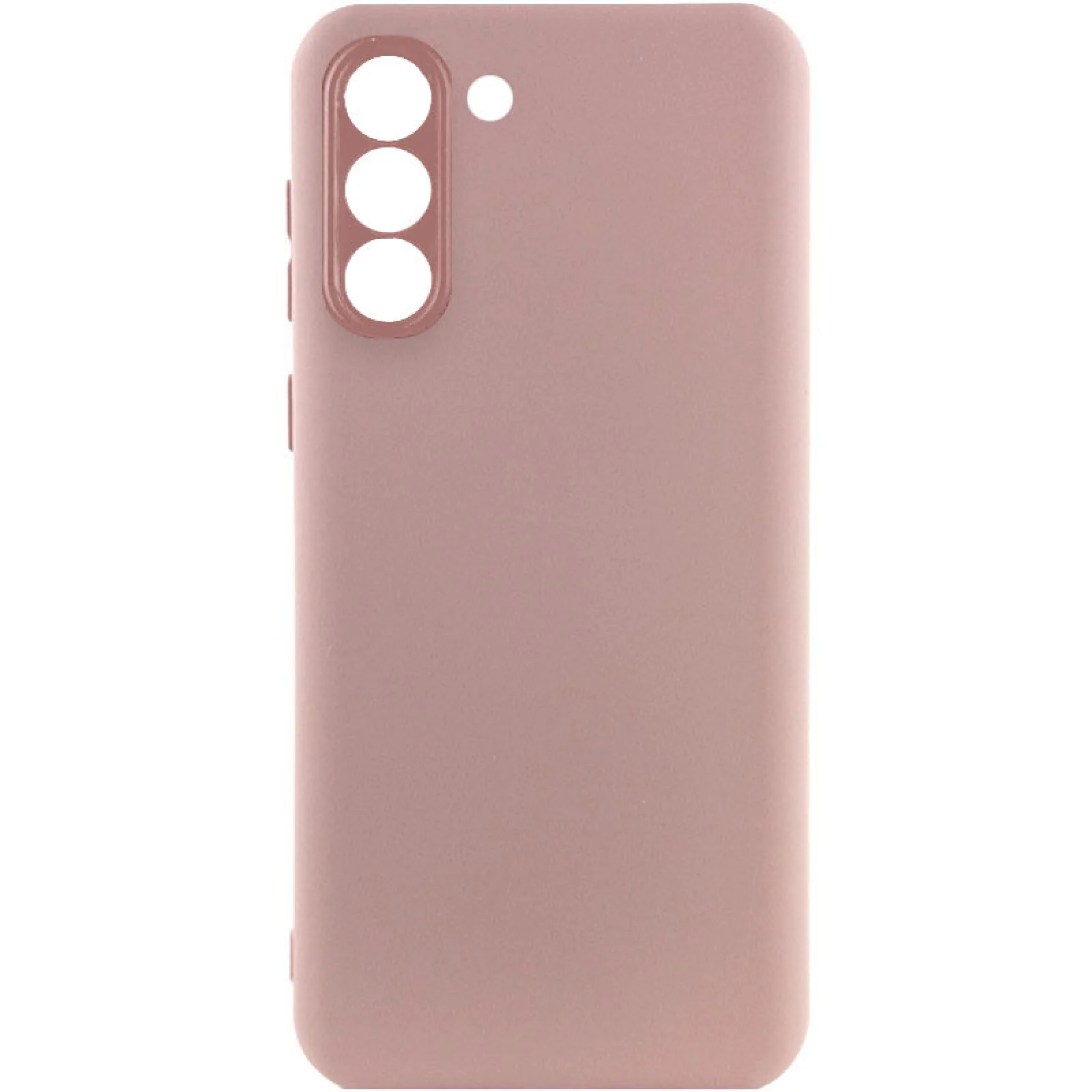 Чохол Silicone Cover Lakshmi Full Camera Pink Sand для Samsung Galaxy S22 Plus SM-S906
