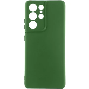 Колір: Зелений - Чохол Silicone Cover Lakshmi Full Camera Dark Green для Samsung Galaxy S22 Ultra SM-S908