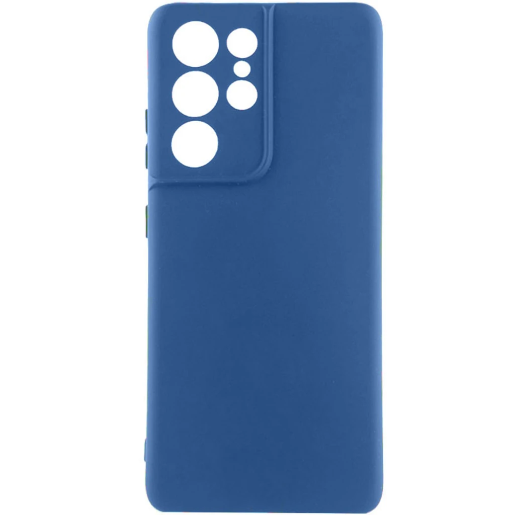 Чохол Silicone Cover Lakshmi Full Camera Navy Blue для Samsung Galaxy S22 Ultra SM-S908