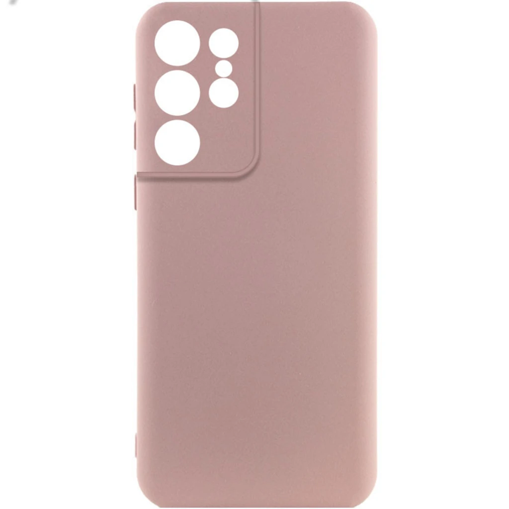 Чохол Silicone Cover Lakshmi Full Camera Pink Sand для Samsung Galaxy S22 Ultra SM-S908