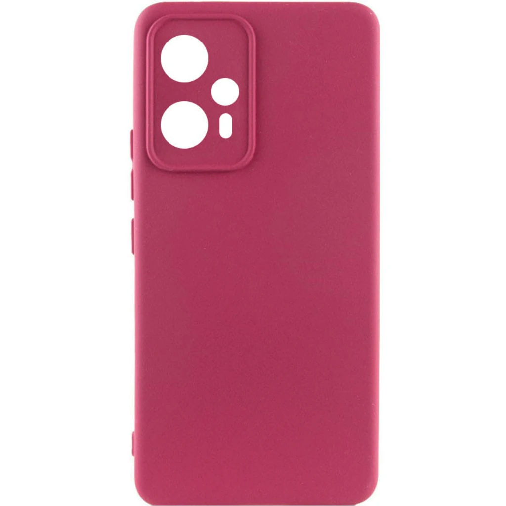 Чохол Silicone Cover Lakshmi Full Camera Marsala для Poco F5