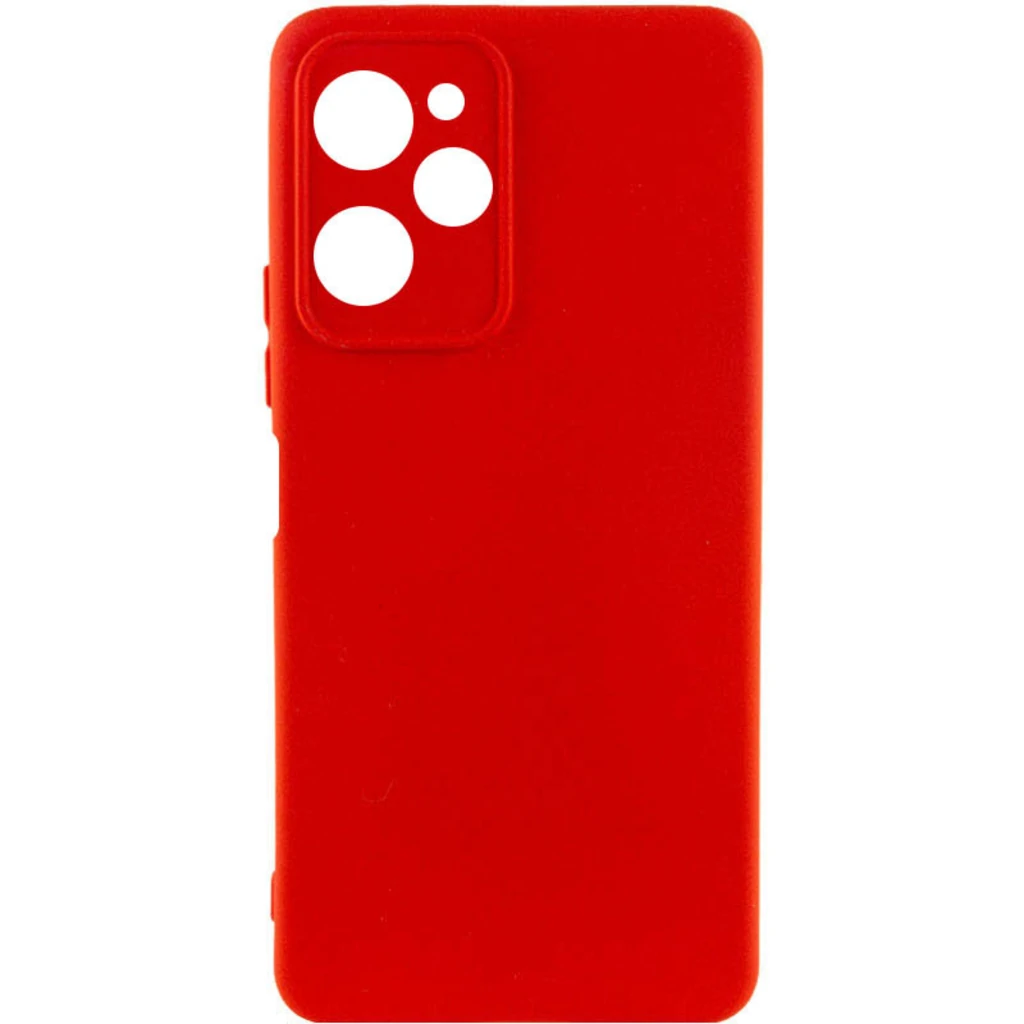 Чехол Silicone Cover Lakshmi Full Camera Red для Poco X5 Pro 5G