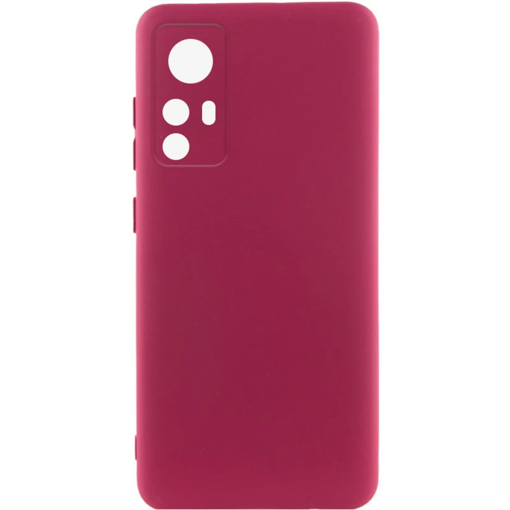 Чохол Silicone Cover Lakshmi Full Camera Marsala для Xiaomi Redmi Note 12S