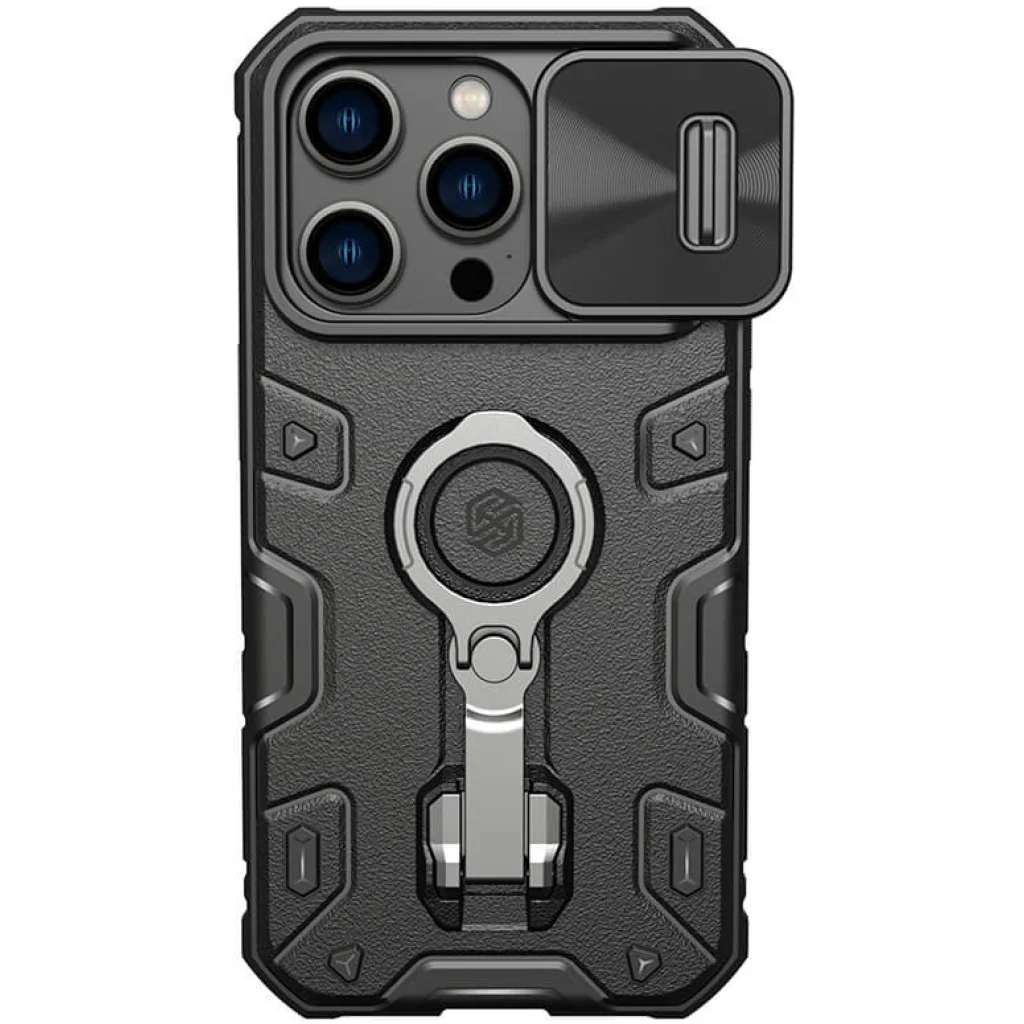 Чохол TPU+PC Nillkin Camshield Armor Pro No Logo Black для Apple iPhone 14 Pro