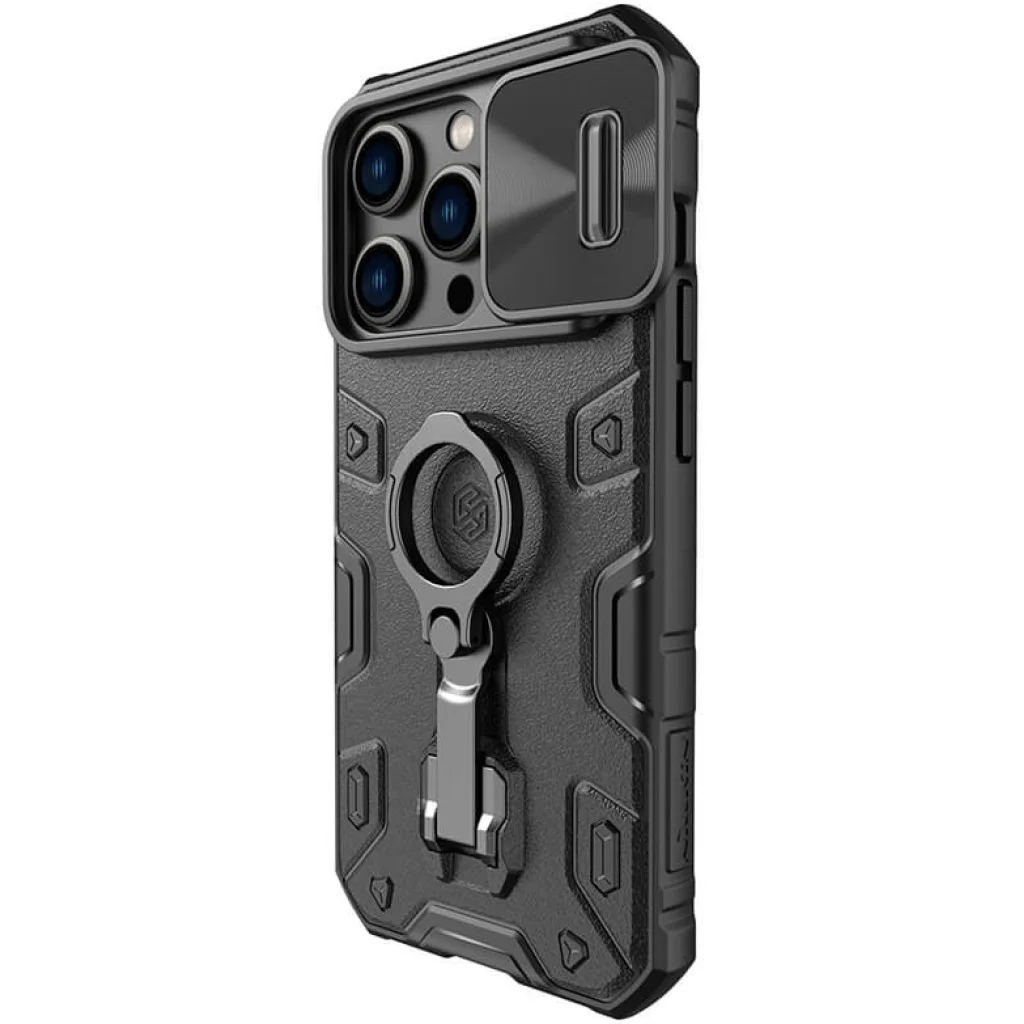 Чохол TPU+PC Nillkin Camshield Armor Pro No Logo Black для Apple iPhone 14 Pro