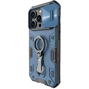 Чохол TPU+PC Nillkin Camshield Armor Pro No Logo Blue для Apple iPhone 14 Pro