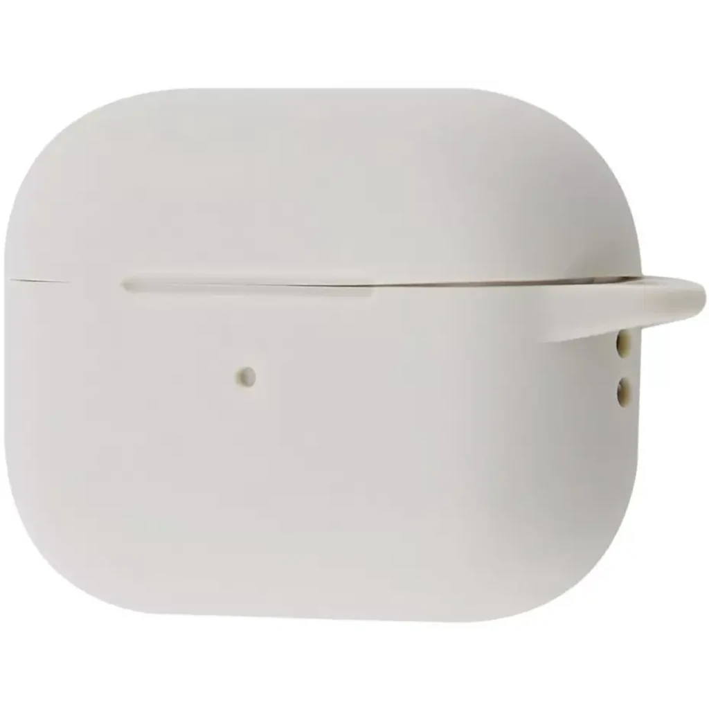 Чехол Silicone Case New with Clip Airpods Pro 2 Antique White
