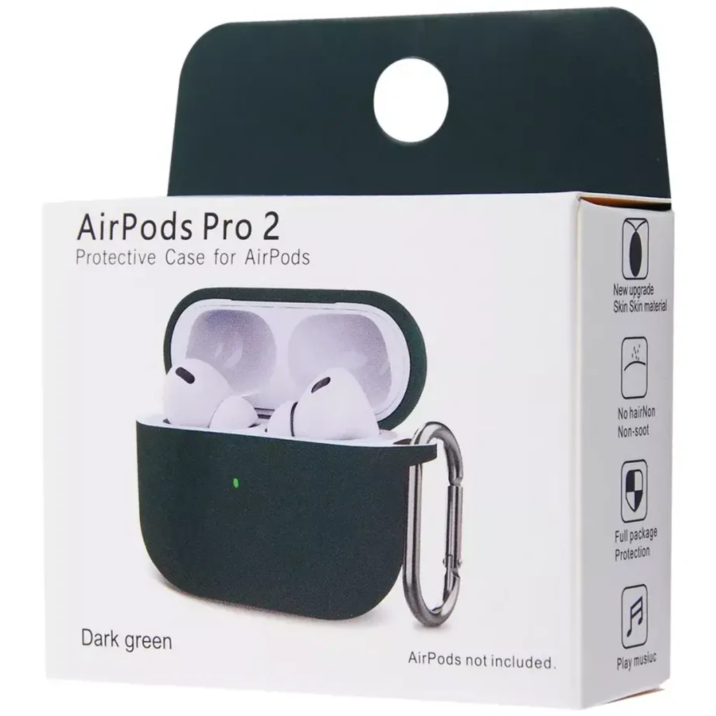 Чохол Silicone Case New with Clip Airpods Pro 2 Blue Cobalt