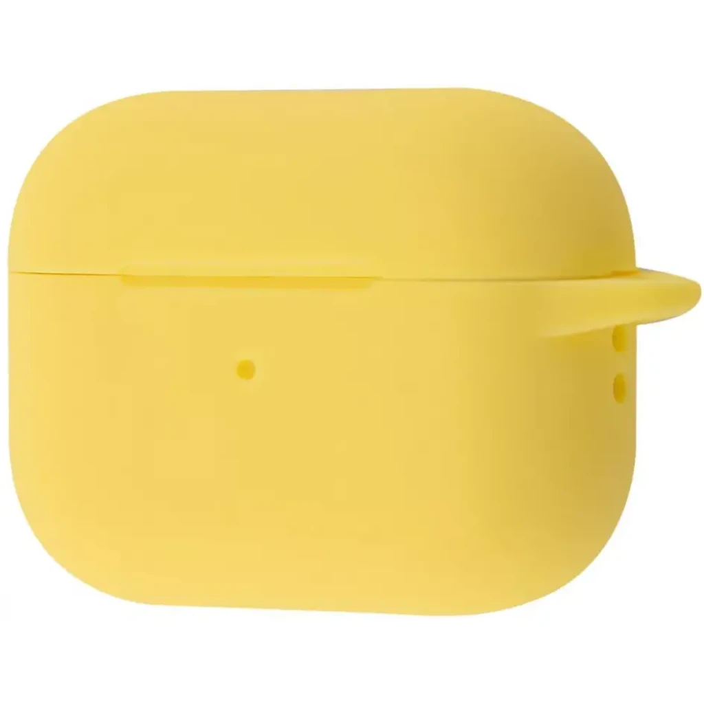 Чохол Silicone Case New with Clip Airpods Pro 2 Yellow